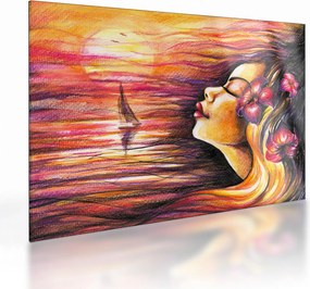 Obraz na szkle - Wspomnienia lata (70x50 cm)