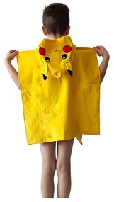 Dziecięce poncho Pokemon Wybieram Pana Pikachu, 50 x 115 cm