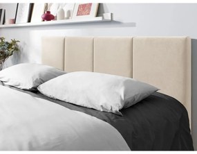 Beżowe tapicerowane łóżko dwuosobowe ze schowkiem ze stelażem 160x200 cm Juniper – Mazzini Beds