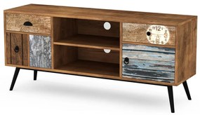 MEZO RTV1 wielobarwny loft boho skandynawski vintage dąb wotan