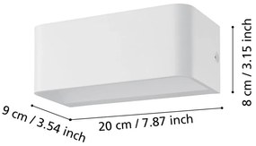 Biały kinkiet LED SANIA 4 – EGLO