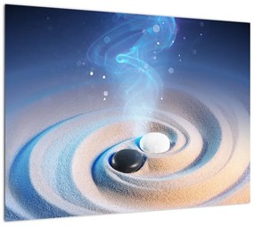 Obraz - Eteryczny yin-yang (70x50 cm)
