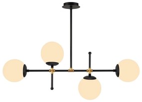 Czarna lampa wisząca Squid Lighting Kruva, wys. 57 cm
