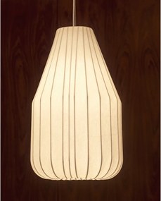 Biała lampa sufitowa z tekstylnym kloszem ø 30 cm Somar – Kave Home