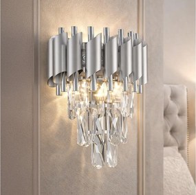 Brilagi - Kinkiet ECLIPSE 2xE14/10W/230V srebrny