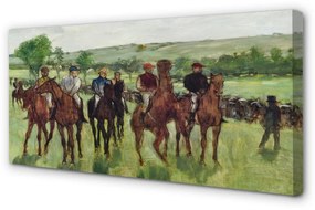 Obraz canvas na ścianę Jeźdźcy - Edgar Degas