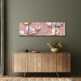 Obraz kwiatów (170x50 cm)
