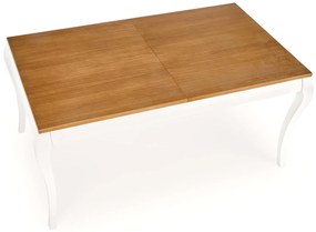 WINDSOR stół rozkładany 160-240x90x76 cm kolor ciemny dąb/biały
