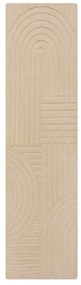 Beżowy wełniany dywan 60x230 cm Zen Garden - Flair Rugs