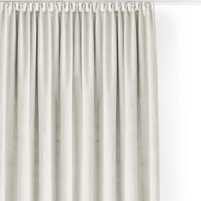 Kremowa aksamitna zasłona częściowo zaciemniająca (dimout) 530x250 cm Velto – Filumi