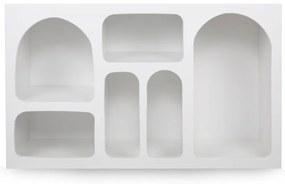 Biała wielopoziomowa półka 120 cm Lorin – Kalune Design