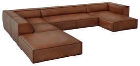 Koniakowy skórzany narożnik (lewostronny) Madame – Windsor &amp; Co Sofas