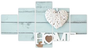 Obraz - I love home (125x70 cm)