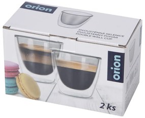 Szklane kubki na espresso zestaw 2 szt. 110 ml – Orion