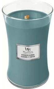 WoodWick Świeca zapachowa w dużym wazonie Evergreen Cashmere, 609 g