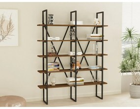 Regał Burgaz Black and Walnut