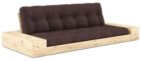 Ciemnobrązowa rozkładana sofa 244 cm Base – Karup Design