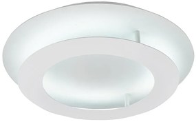Biały okrągły plafon sufitowy LED 40 cm - D147-Azalia