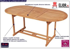 Stół ogrodowy lite drewno tekowe M8-N95