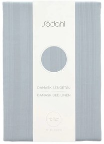 Jasnoniebieska adamaszkowa pościel jednoosobowa 140x200 cm Noble – Södahl