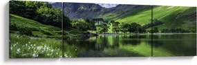 Obraz - Krajobraz z jeziorem (170x50 cm)