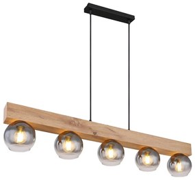 Globo 15656-5H - Lampa wisząca MOITAS 5xE27/40W/230V na linkach