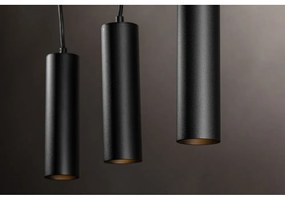 Czarna lampa wisząca z metalowym kloszem Tresos II – GTV