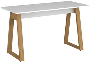 Białe skandynawskie biurko 140x60 cm - Olenako 12X