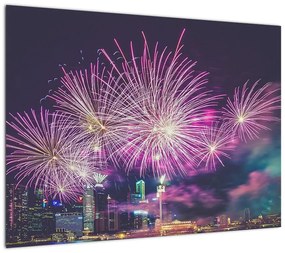 Obraz fajerwerków (70x50 cm)