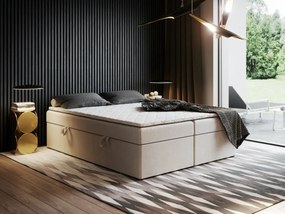 Łóżko kontynentalne Ewora 2 - Powierzchnia spania: 140x180 cm