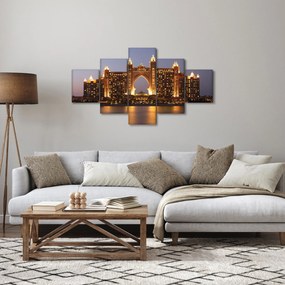 Obraz budowy w Dubaju (125x70 cm)