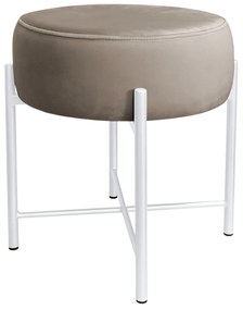 Taboret Pola noga metalowa biała MG09