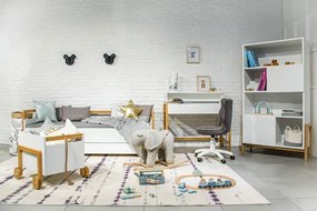 Białe biurko scandi dla dzieci i młodzieży C7-H53