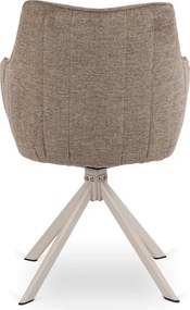 Zestaw Stół Rozkładany VERONA 160-240 cm Biały Marmur/Kaszmir i 4 Krzesła ASPEN 2 Beżowe