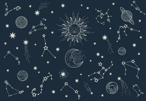 Fototapeta - Ciemna kontelacja (196x136 cm)