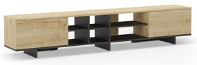 Szafka pod TV w dekorze dębu 230x44 cm Cequoia – Marckeric
