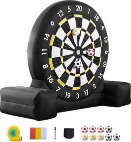 Nadmuchiwana Bramka do Piłki Nożnej SucceBuy, 2500 mm, 9 Piłek i Pompą Powietrza