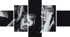 Obraz - Spojrzenie w lustro (125x70 cm)