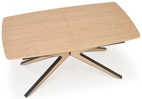 Stół do jadalni rozkładany MDF naturalny 160-220/90/76 cm JAMES