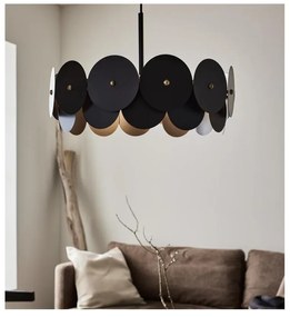 Czarna lampa wisząca Markslöjd Vegas, ø 53 cm