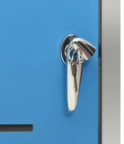 Niebieska osłona na śmietnik ogrodowy C6-A36