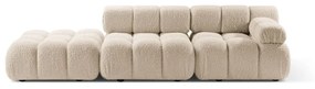 Beżowa sofa modułowa z materiału bouclé 288 cm Bellis – Micadoni