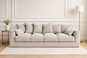 Kanapa trzyosobowa Divers - wygodna sofa do salonu z poduszkami na oparciu i siedzisku