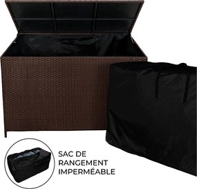 Pudełko rattanowe 582L - brązowe