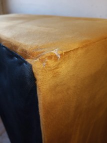 PROMOCJA Rozkładana obustronna sofa narożna do L VENORIA 220x143 cm, musztardowa + 2 poduszki GRATIS II. jakość