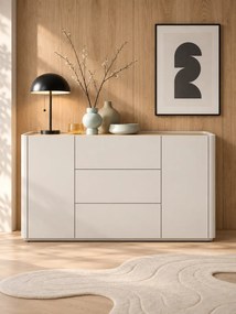 Komoda Elivo 150 cm z szufladami - kaszmir / dąb olejowany