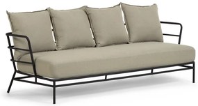 Beżowa sofa ogrodowa z metalową konstrukcją Kave Home Mareluz