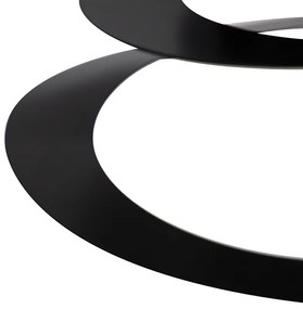 Klosz stalowy czarny 20 cm - Spiral
