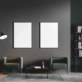 Dywan bawełniany Pescara jodełka szaro-grafitowy 80 cm x 150 cm