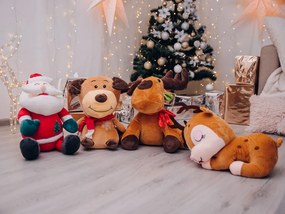 Pluszowy ŁOŚ z dziecięcym brązowym kocykiem w środku